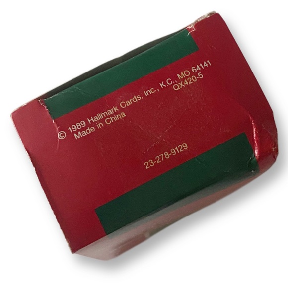 Hallmark, Keepsake Snowplow Santa, Vintage 1989, Skiing Santa Claus Ornament - Picture 11 of 11